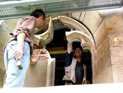 Freilegung eines Ma&szlig;werkes