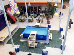 Ab 16 Uhr geht es los - Test der HAWK-Papierbr&uuml;cken in der Hildesheimer Andreaspassage